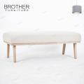 Modernes einfaches Design Doppelkissen Sitz lange Bank Mode Hocker Stuhl